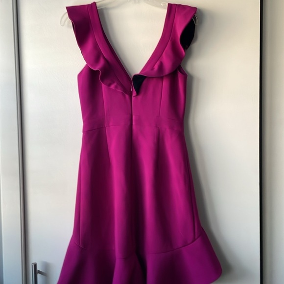 AIJEK VERONA‎ RUFFLED DRESS IN FUCHSIA size 1 US 2-4 - Picture 5 of 5